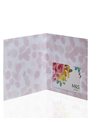 Painted Floral Gift Card Image 2 of 3