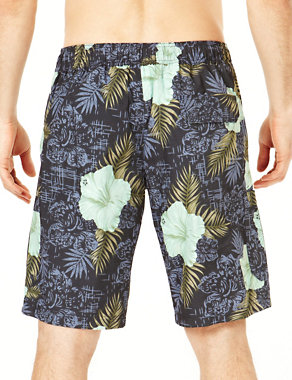 Painted Floral Swim Shorts Image 2 of 3