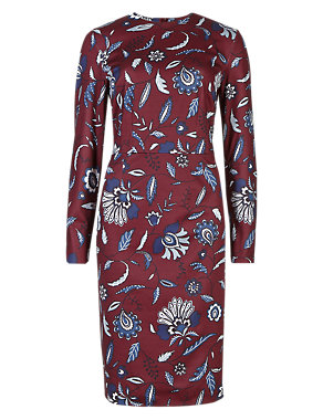 Paisley Floral Bodycon Dress Image 2 of 4