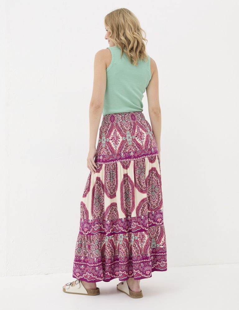 Paisley Maxi Tiered Skirt 4 of 5