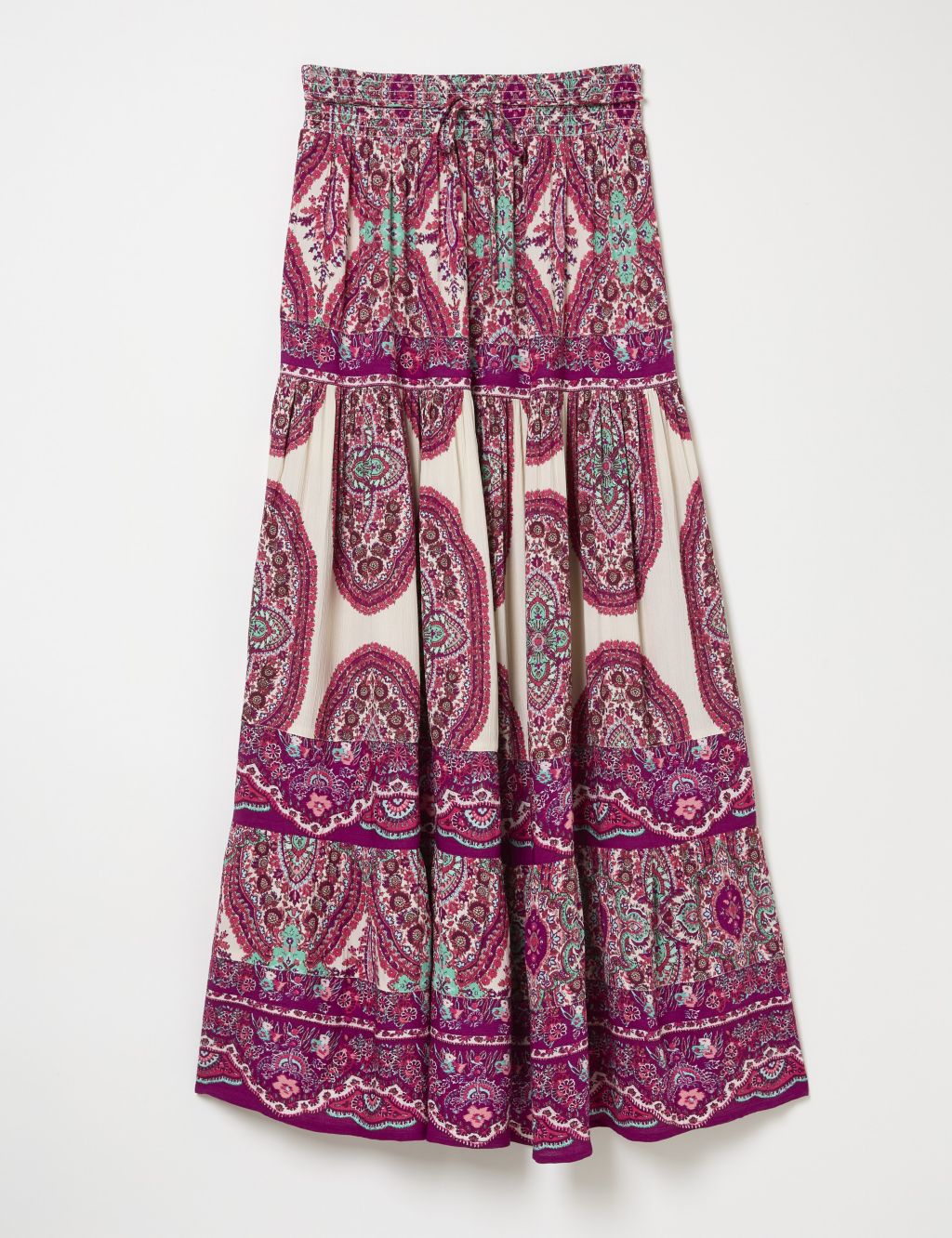 Paisley Maxi Tiered Skirt 1 of 5