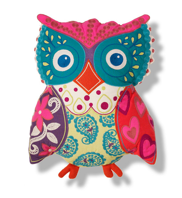 Paisley Owl Cushion Image 1 of 1