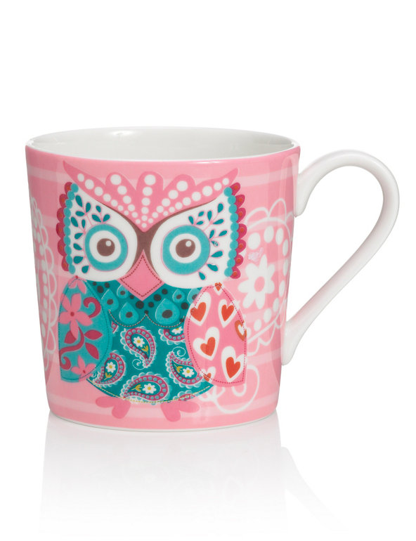 Paisley Owl Design Mug Image 1 of 2