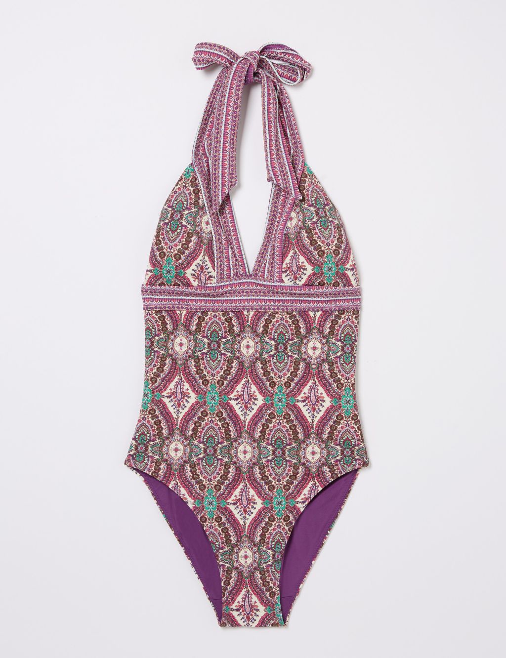 Paisley Padded Halterneck Swimsuit 1 of 5