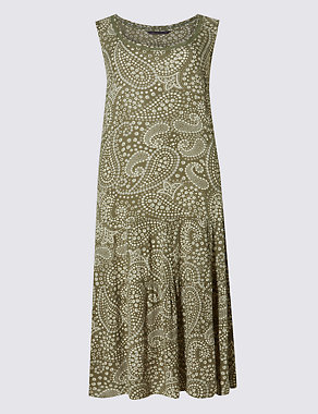 Paisley Print Midi Dress Image 2 of 3