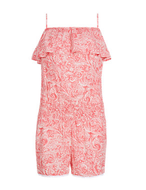 Paisley Print Playsuit with Cool Comfort™ Technology Image 2 of 3