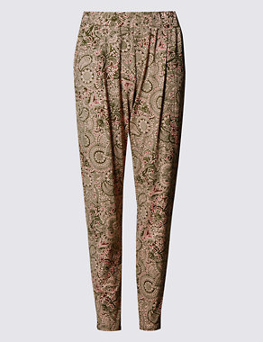 Paisley Print Tapered Leg Trousers Image 2 of 3