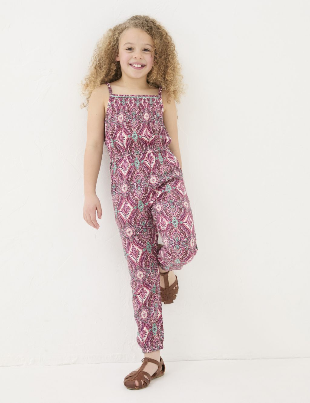 Paisley Shirred Jumpsuit (3-13 Yrs) 3 of 5