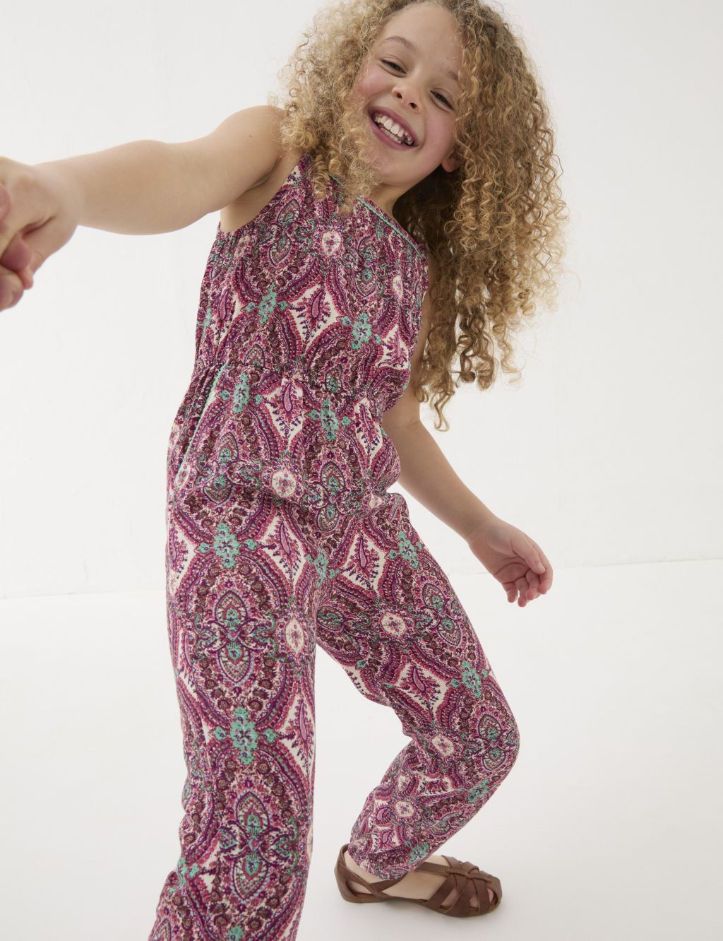 Paisley Shirred Jumpsuit (3-13 Yrs) 4 of 5