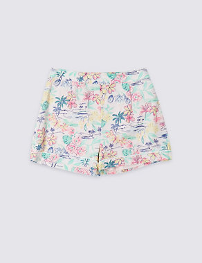 Palm Print Shorts (3-16 Years) Image 2 of 4