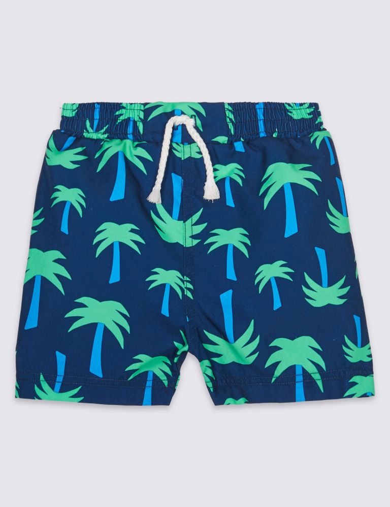 Palm Print Swim Shorts 1 of 4