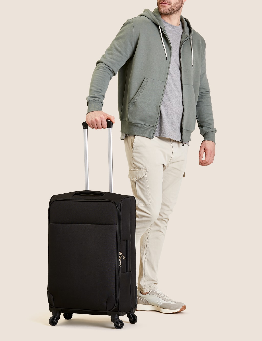 Palma 4 Wheel Soft Medium Suitcase | M&S Collection | M&S