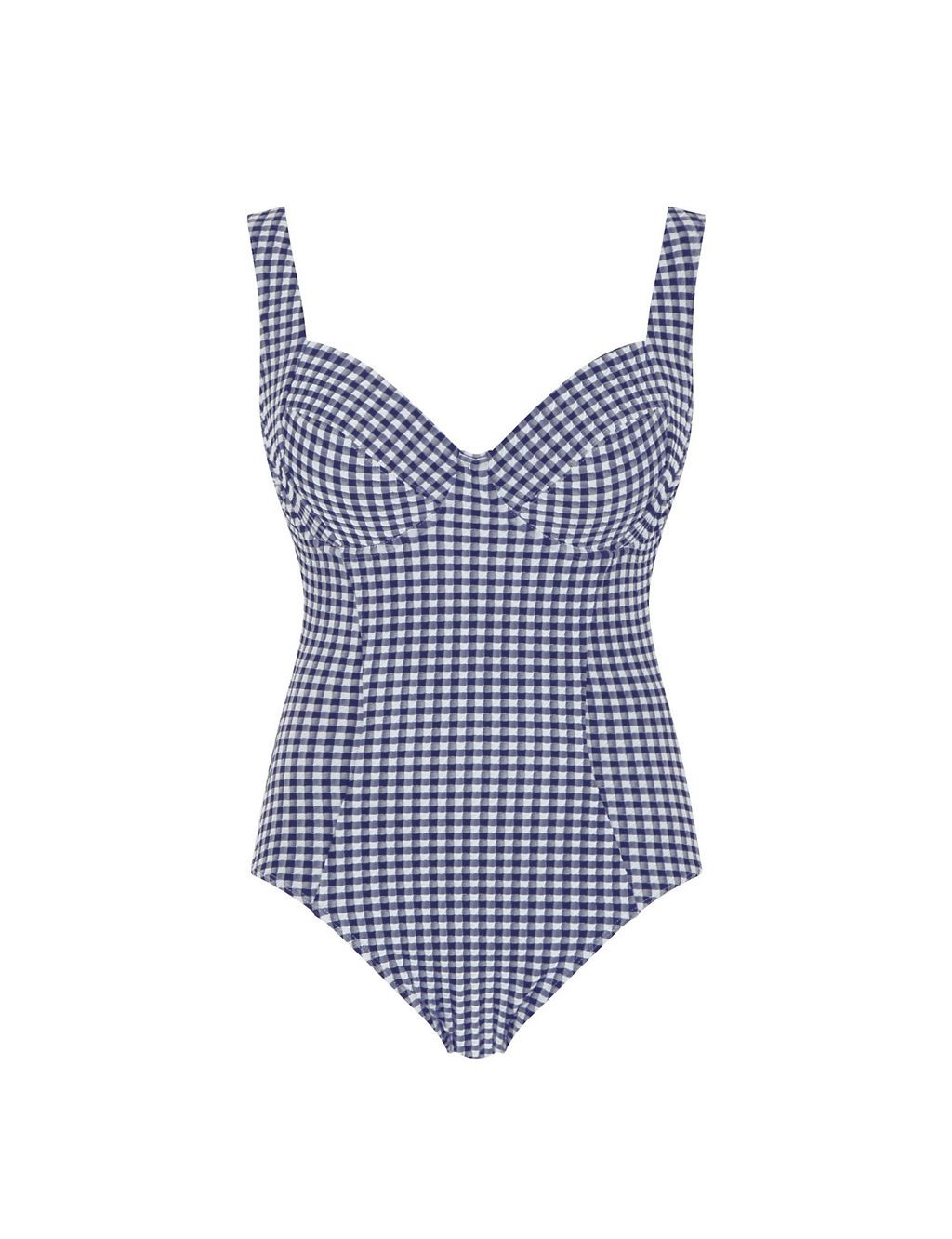 Paloma Gingham Textured Wired Swimsuit 1 of 4
