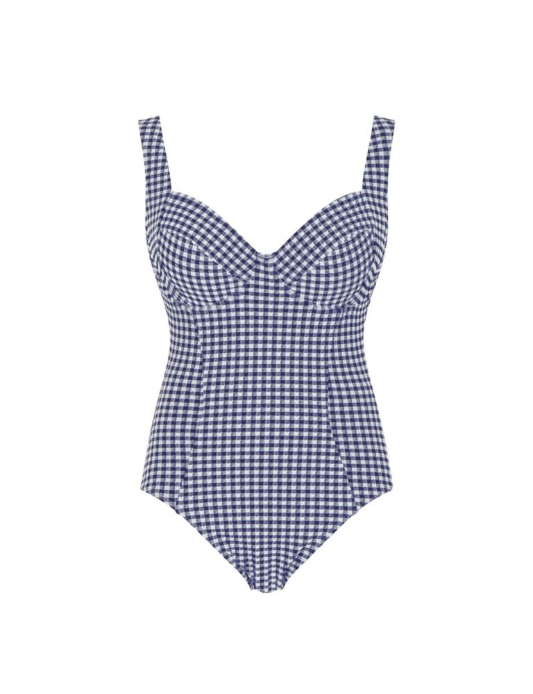 Paloma Gingham Textured Wired Swimsuit 2 of 4