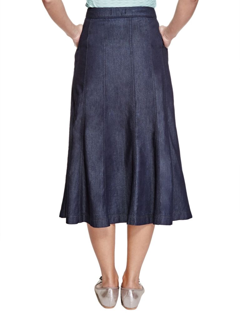 Panelled Calf Length Skirt 5 of 5