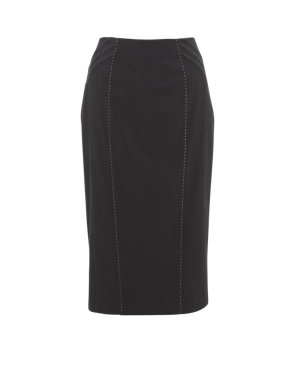 Panelled Contrast Stitched Pencil Skirt Image 2 of 8
