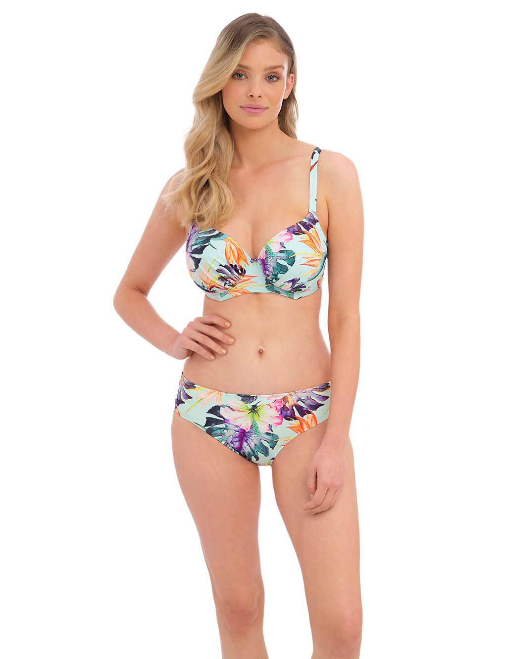 Paradiso Floral Wired Scoop Neck Bikini Top 2 of 4