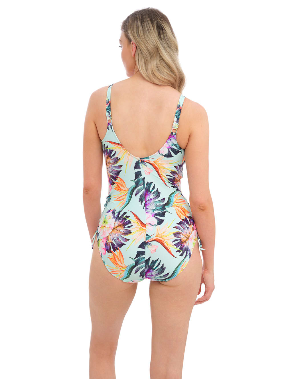 Paradiso Printed Wired Twist Front Ruched Swimsuit 2 of 5