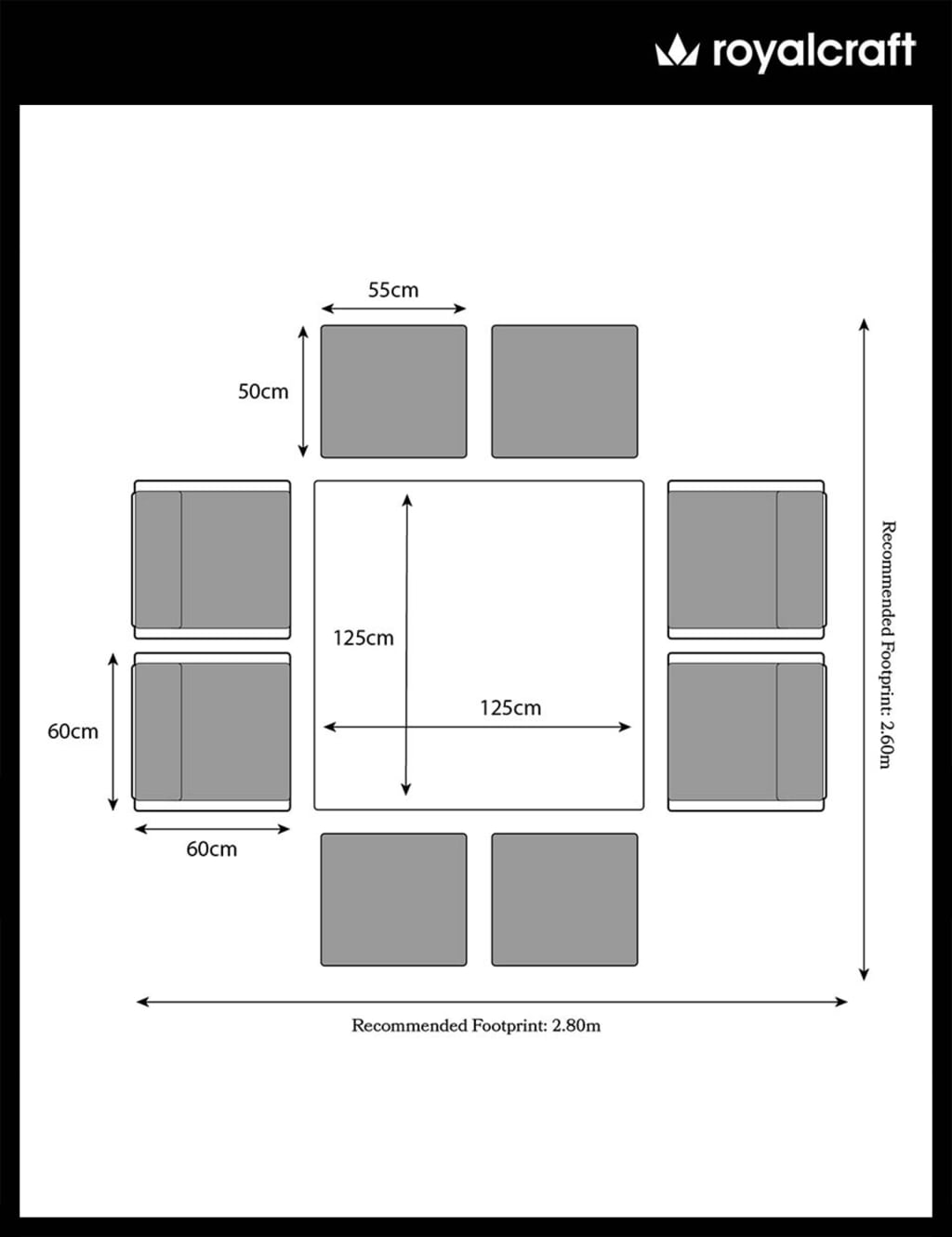 Paris Rattan 8 Seater Garden Dining Set Royalcraft M&S