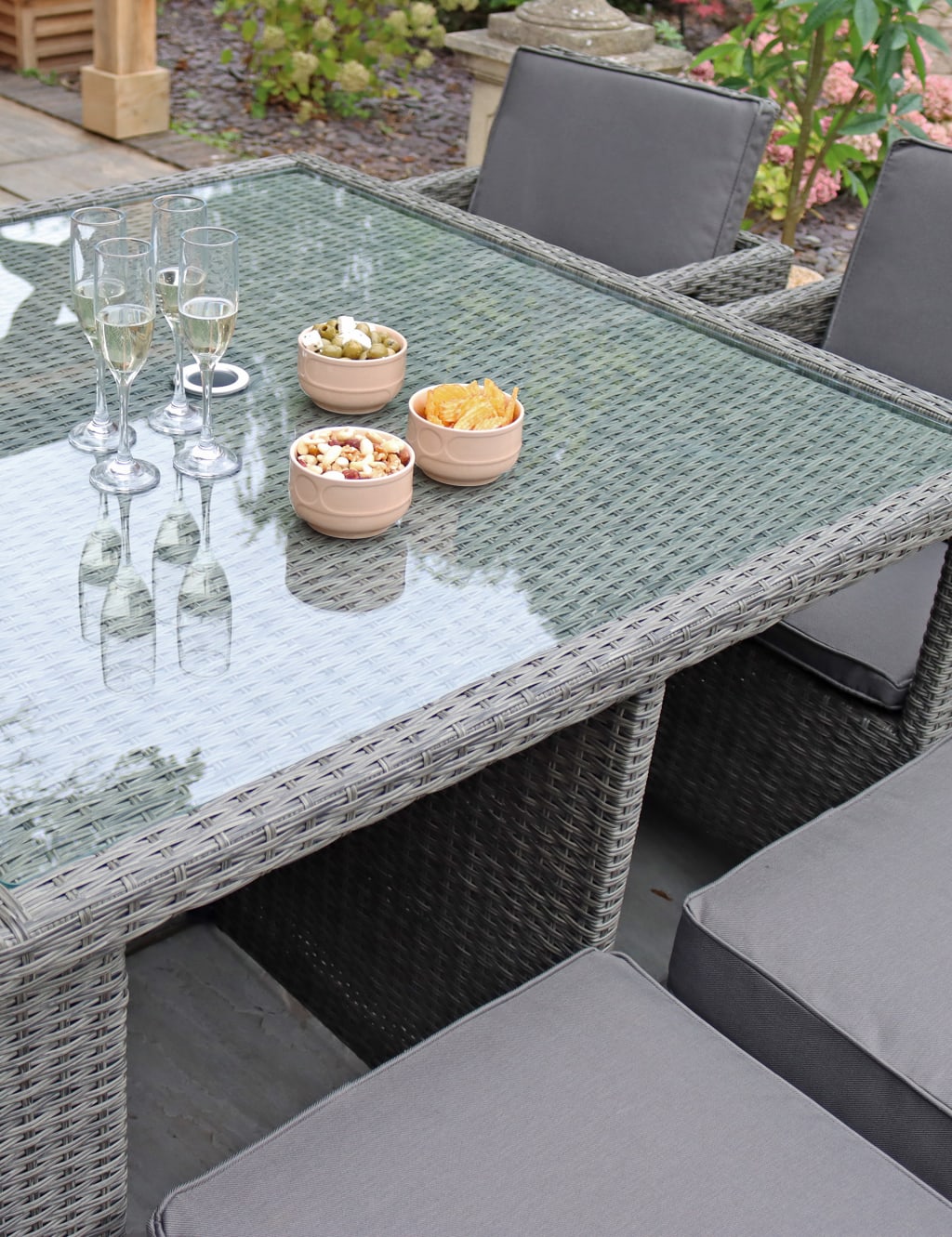 Paris Rattan 8 Seater Garden Dining Set | Royalcraft | M&S