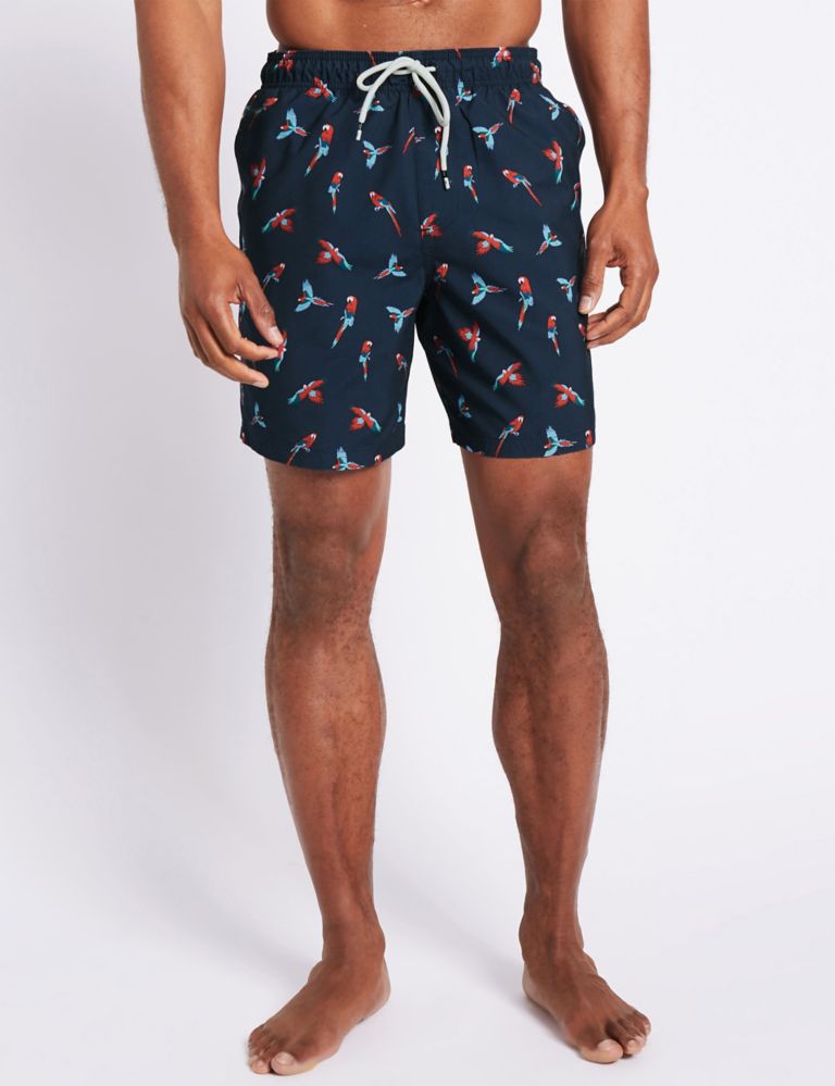 Parrot Printed Quick Dry Swim Shorts 1 of 4