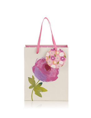 Pastel Floral Small Gift Bag Image 2 of 3