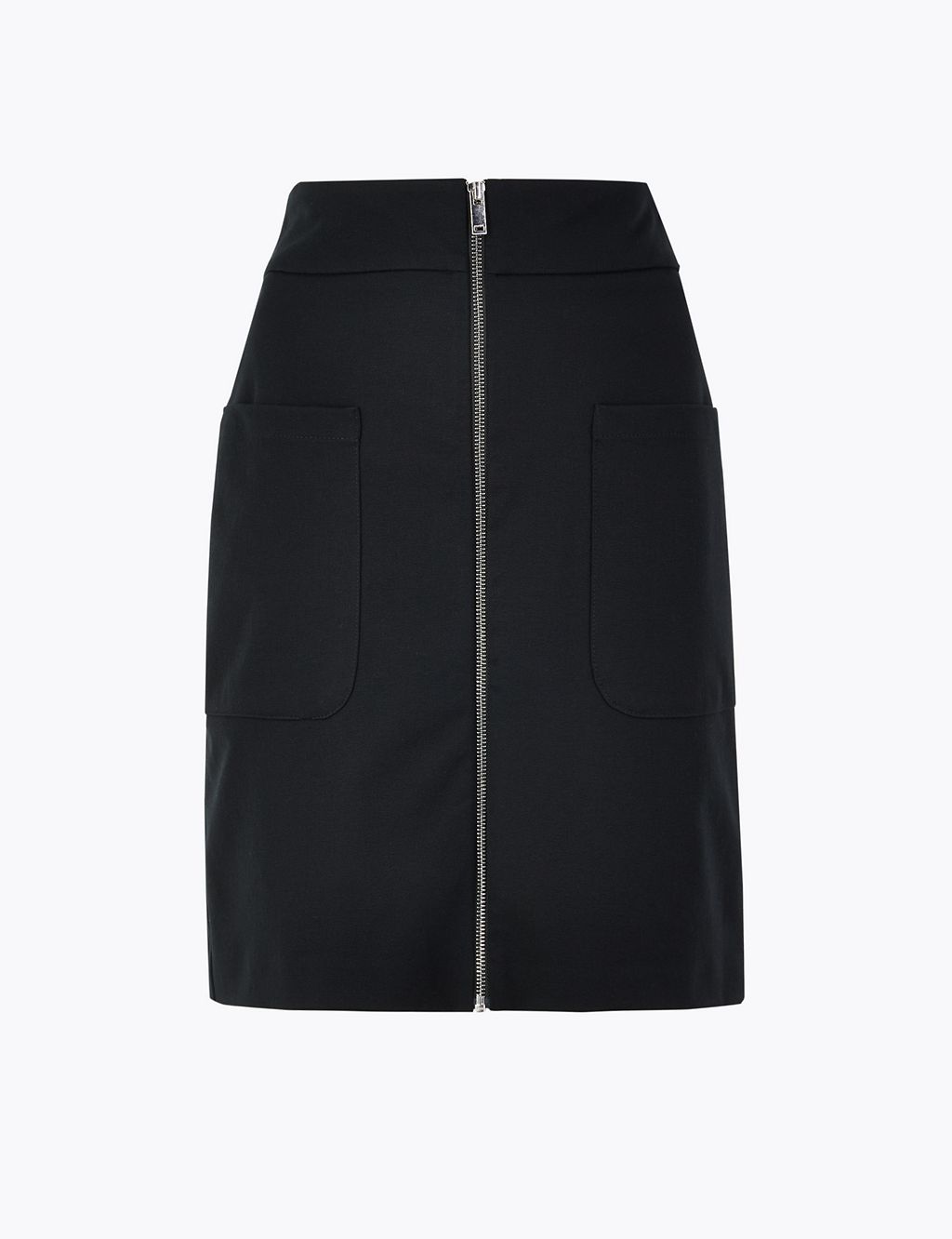Patch Pocket A-Line Mini Skirt 1 of 4