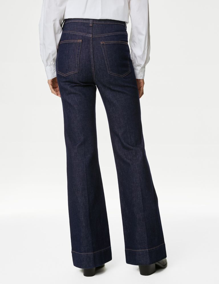 Patch Pocket Flare High Waisted Jeans 5 of 5