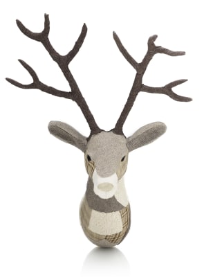 Patch Work Fabric Stag Head M S
