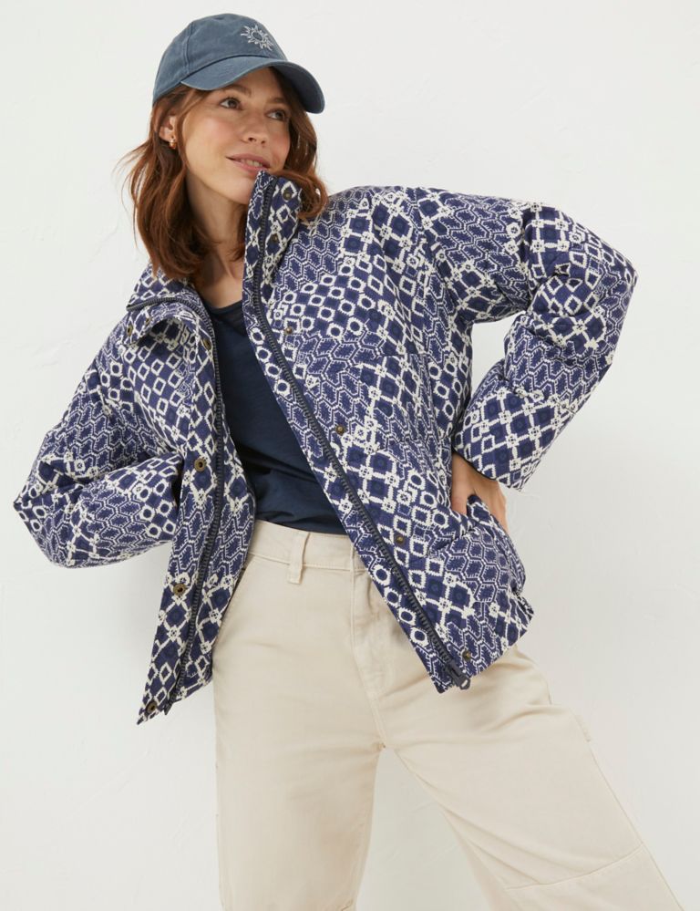 Patchwork Padded Puffer Jacket 1 of 5