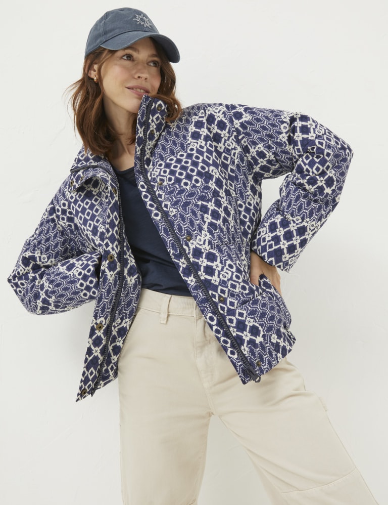 Patchwork Padded Puffer Jacket 1 of 5