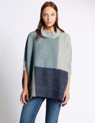 Marks and 2025 spencer poncho jumper