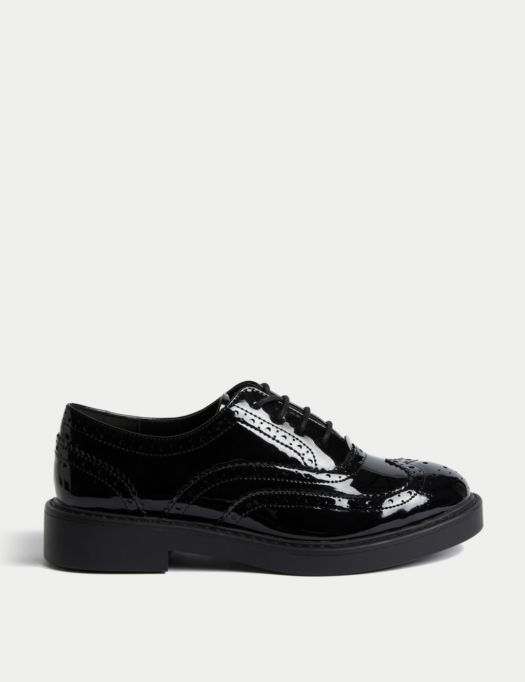 Patent Lace Up Flatform Brogues 2 of 3