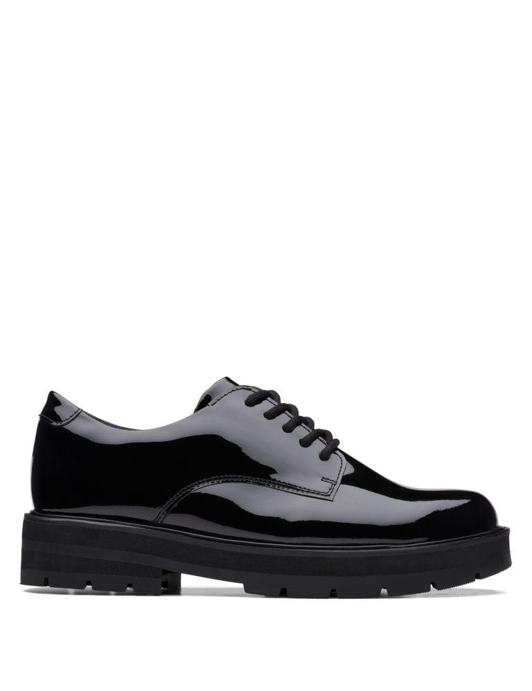 Patent Lace Up School Shoe CLARKS M S