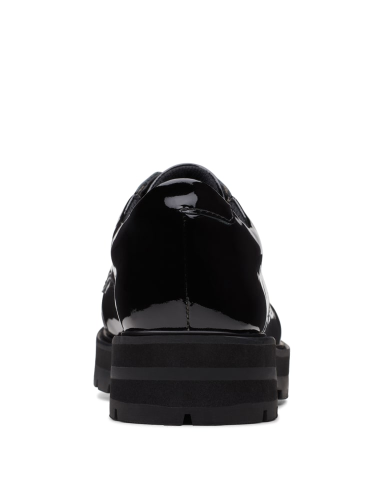 Patent Lace Up School Shoe CLARKS M S