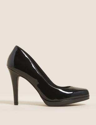 stiletto heel court shoes