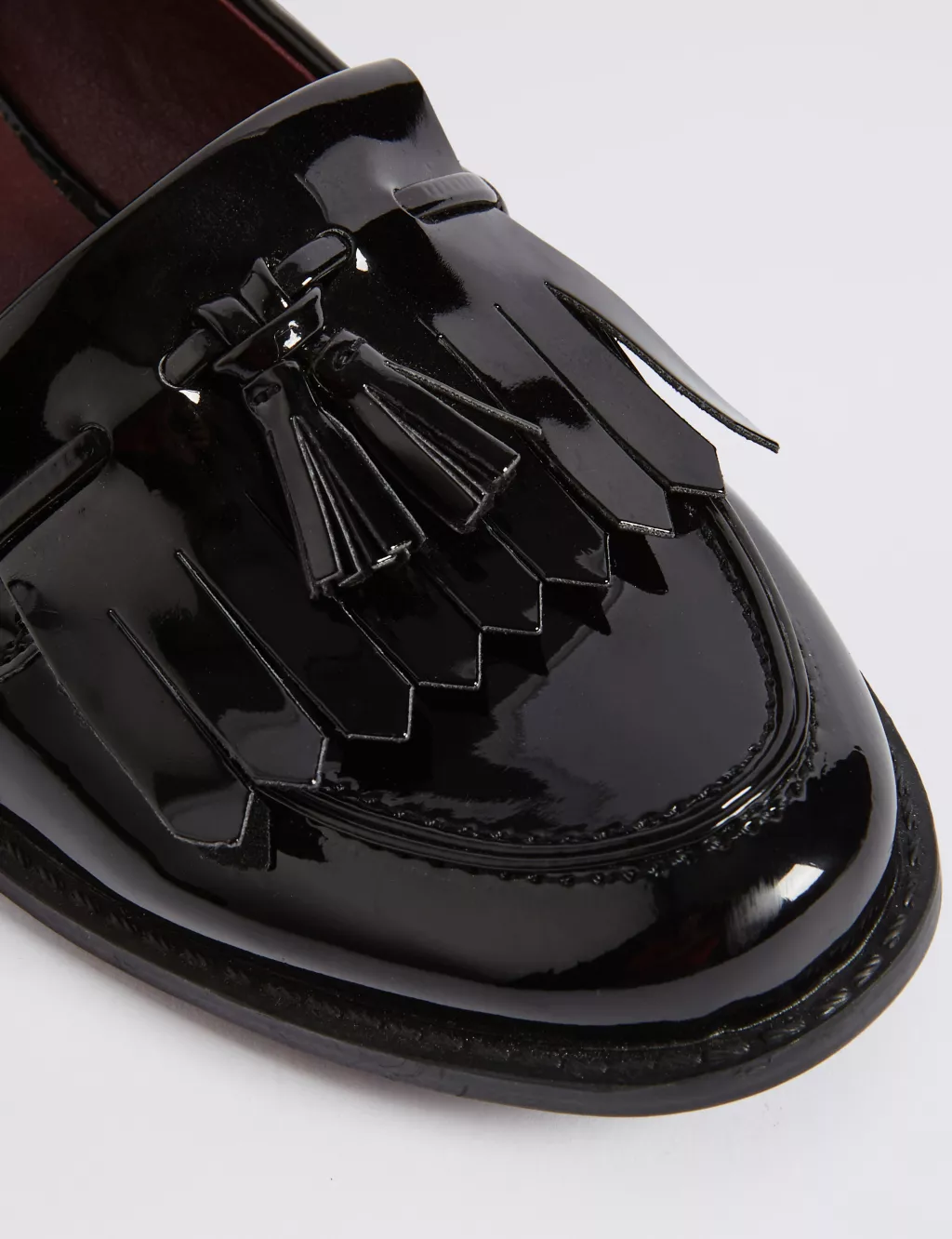 Patent Tassel Loafers | M&S Collection |