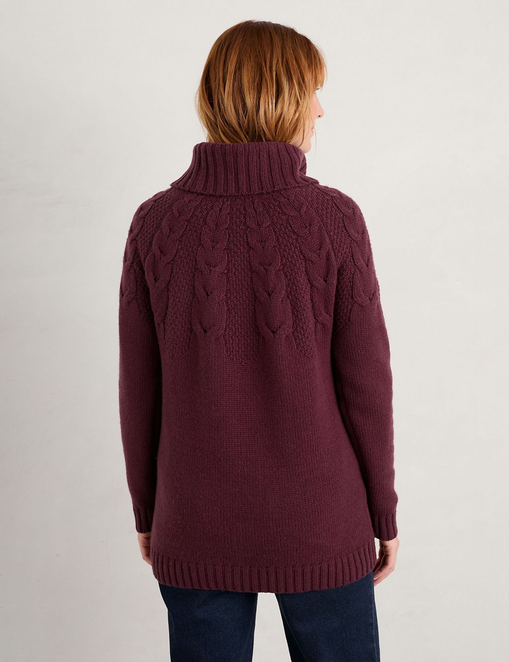 Patterned Roll Neck Jumper with Merino Wool 4 of 5