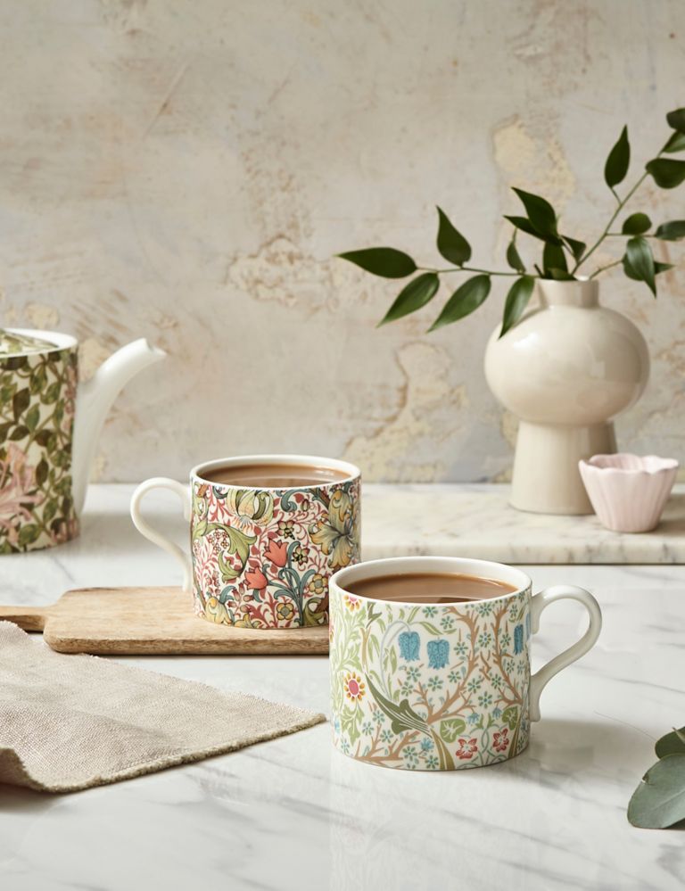 Patterned Teapot & Mug Set 5 of 5