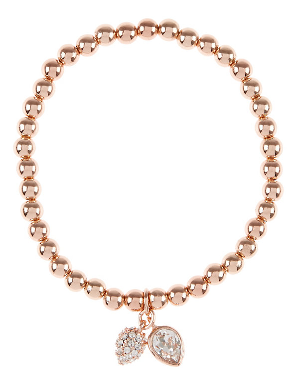 Pavé Pear Diamanté Stretch Bracelet MADE WITH SWAROVSKI® ELEMENTS Image 1 of 2