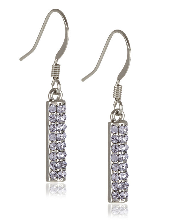 Pavé Stick Earrings MADE WITH SWAROVSKI® ELEMENTS Image 1 of 2