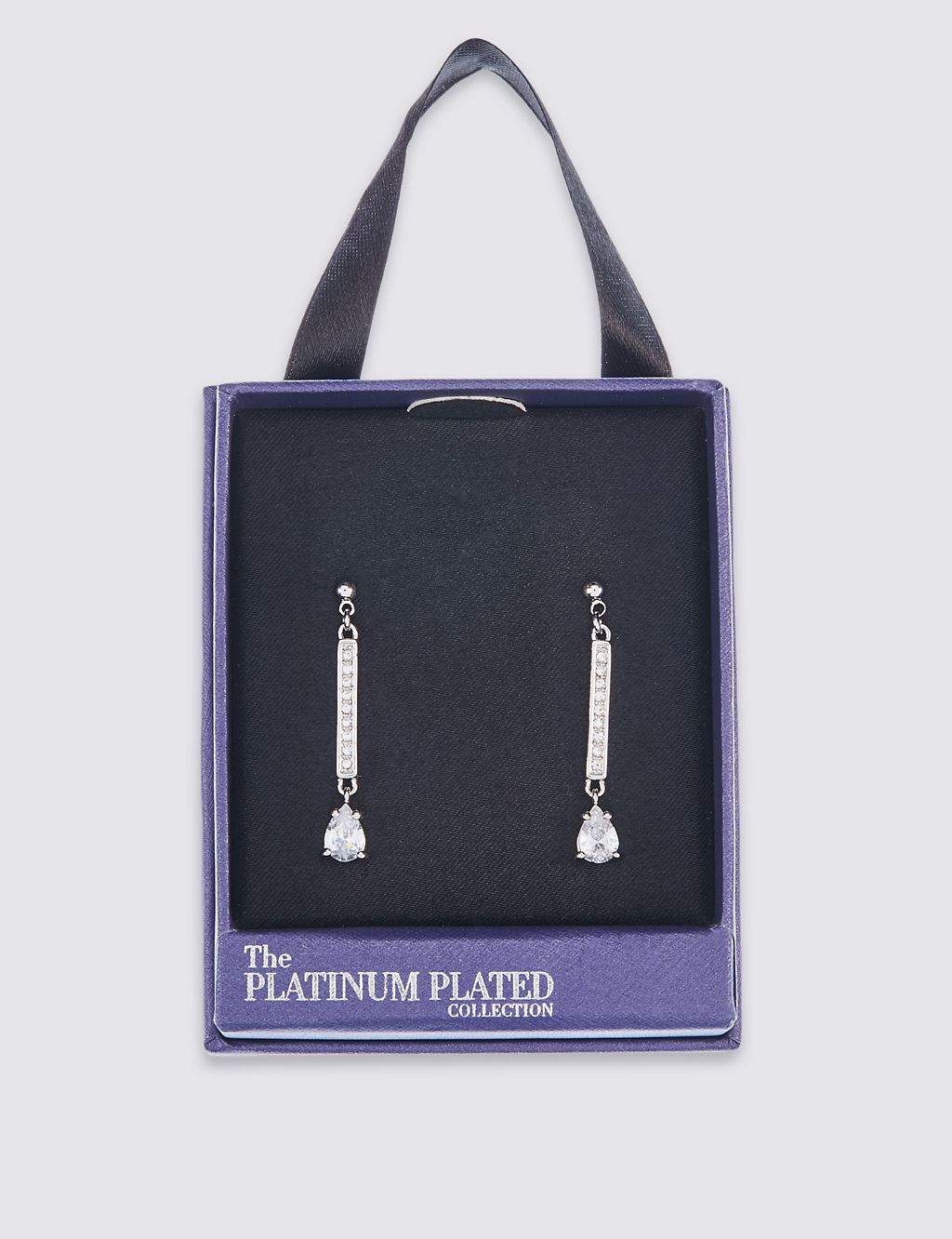 Pavé Stick Diamanté Earrings 2 of 3