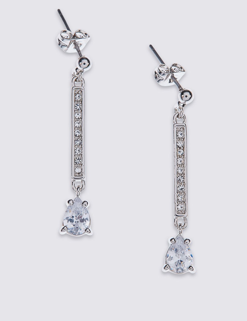 Pavé Stick Diamanté Earrings 1 of 3
