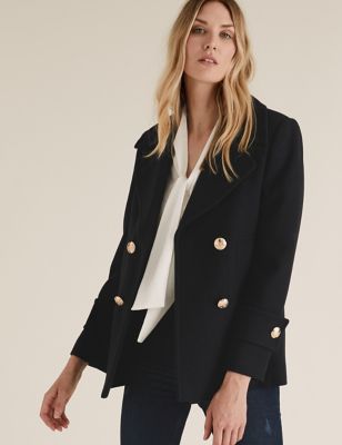 Pea Coat With Wool M S Collection, Pea Coat Womens Nz