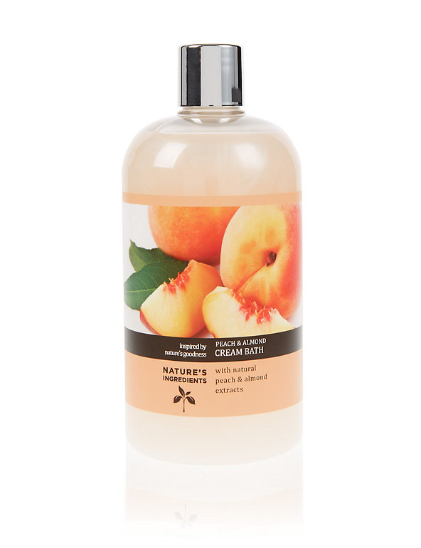 Peach & Almond Bath Cream 500ml Image 1 of 1