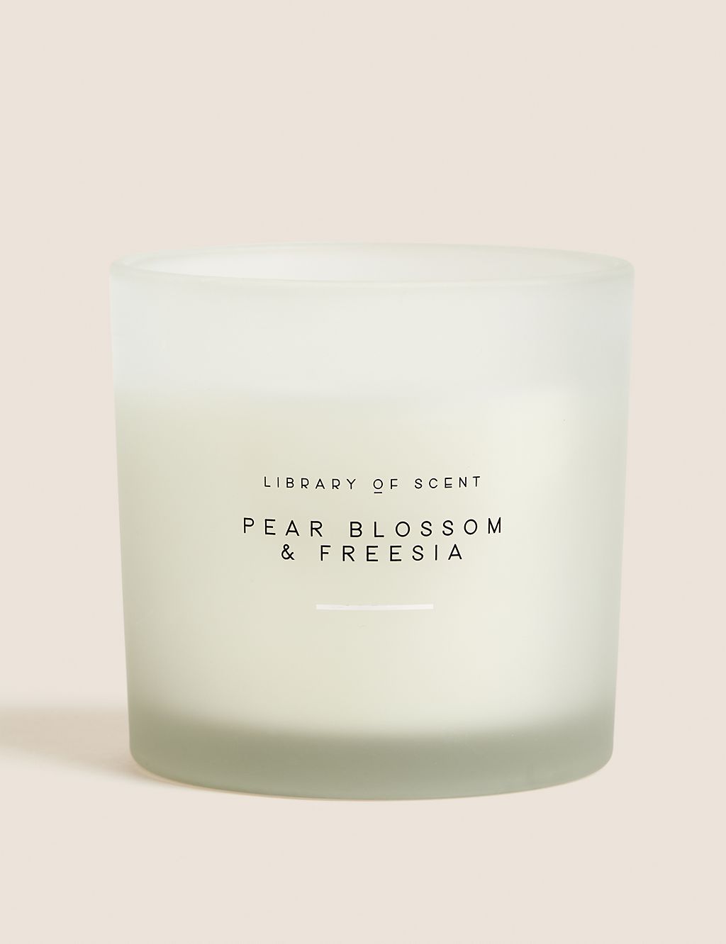 Pear Blossom & Freesia 3 Wick Candle | Library of Scent | M&S