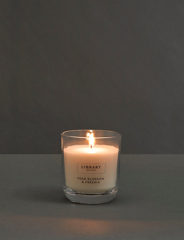 Pear Blossom & Freesia Scented Candle Image 1 of 2