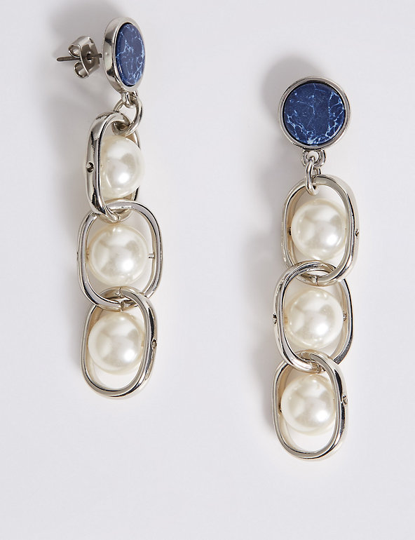 Pearl Drop Earrings Image 1 of 2