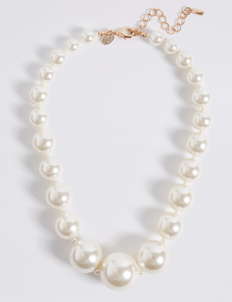 M&s pearl necklace discount
