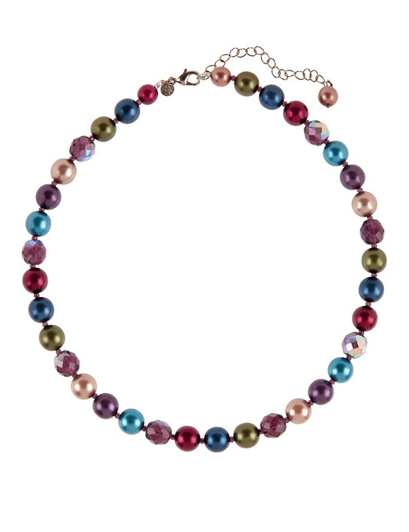 Pearl Effect Ombre Mini Necklace Image 1 of 1